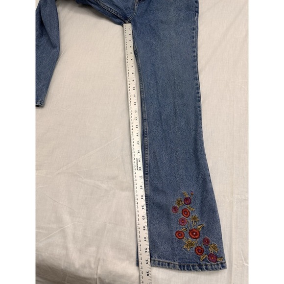 No Boundaries Jeans Juniors Size 3 - Blue  Embroidered - Picture 7 of 9